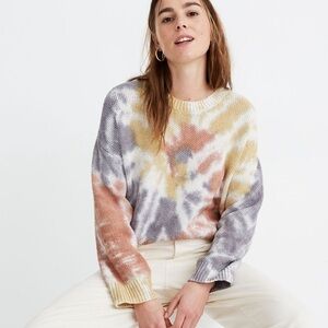 Madewell Tie-Dye Westford Pullover Sweater Size XL